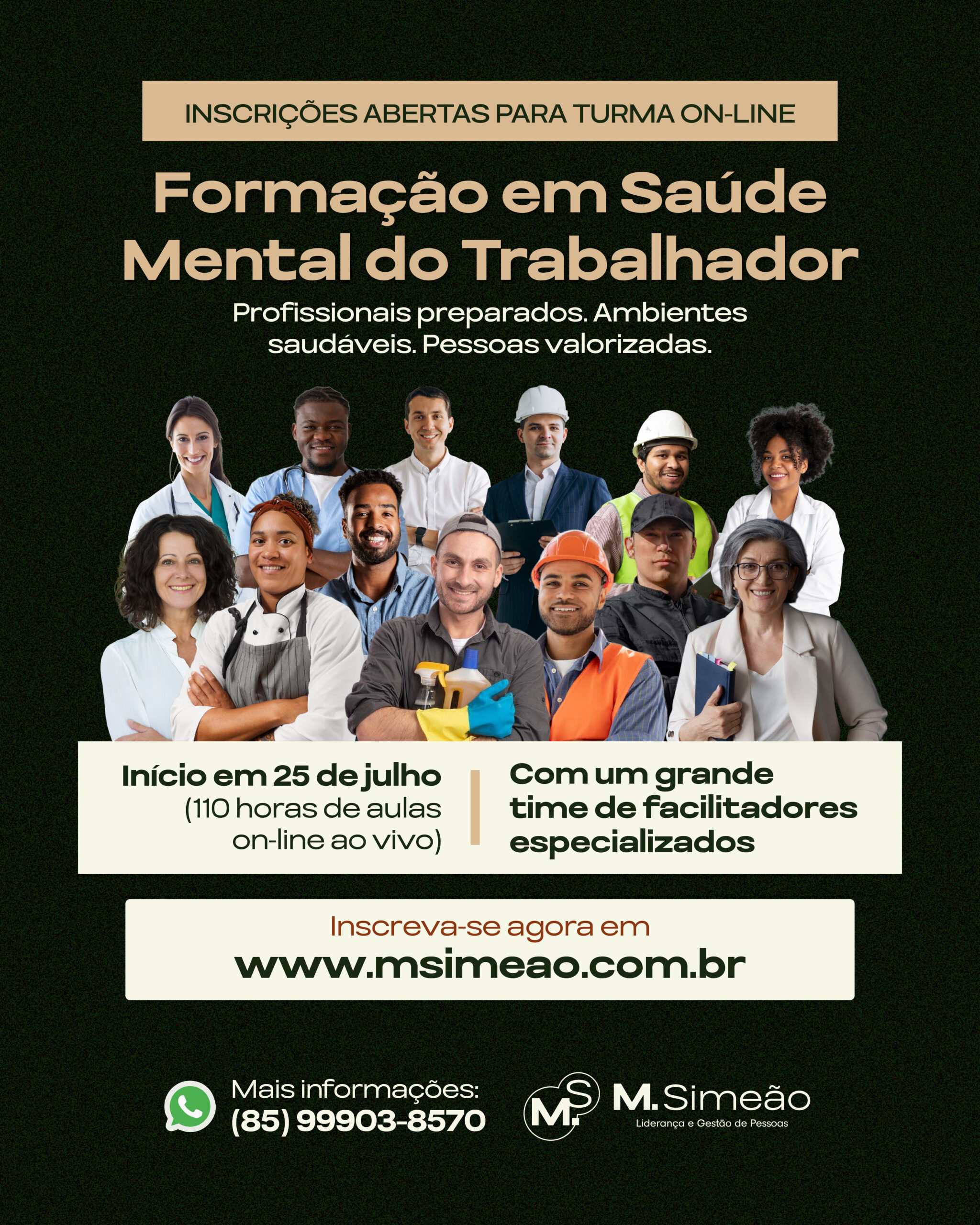 Formação On-Line em Saúde Mental do Trabalhador (2025)