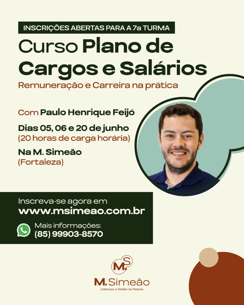 Curso Plano de Cargos e Salários: Remuneração e Carreira na prática (7ª turma) [2026.1]