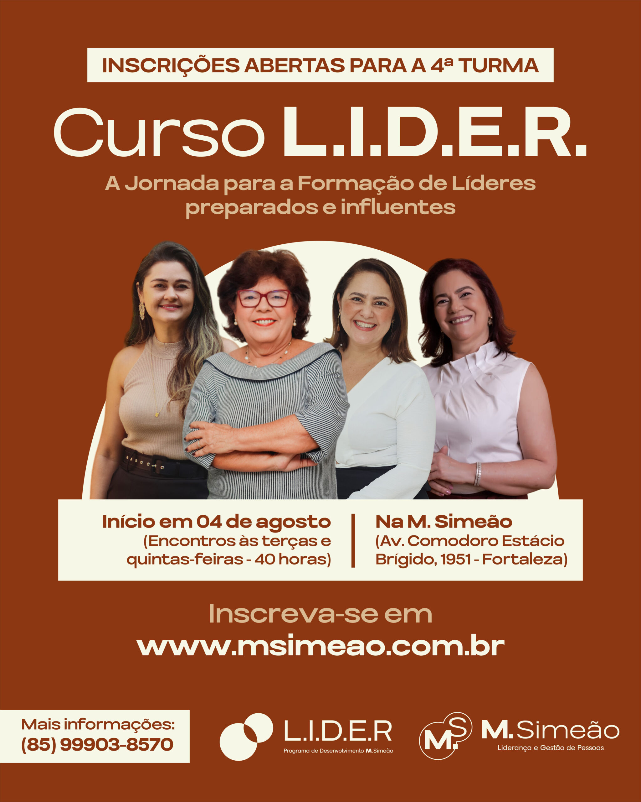 Curso L.I.D.E.R. – A Jornada para a Formação de Líderes preparados e influentes (turma 4 – 2026.2)